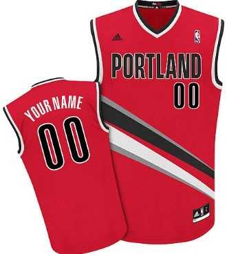 Men & Youth Customized Portland Trail Blazers Red Jersey